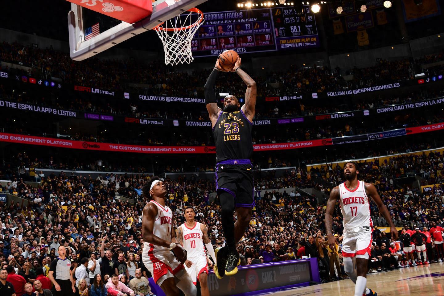 NBA夺冠概率更新！火箭0.4%湖人骑士遭低估 4队超10个百分点领跑